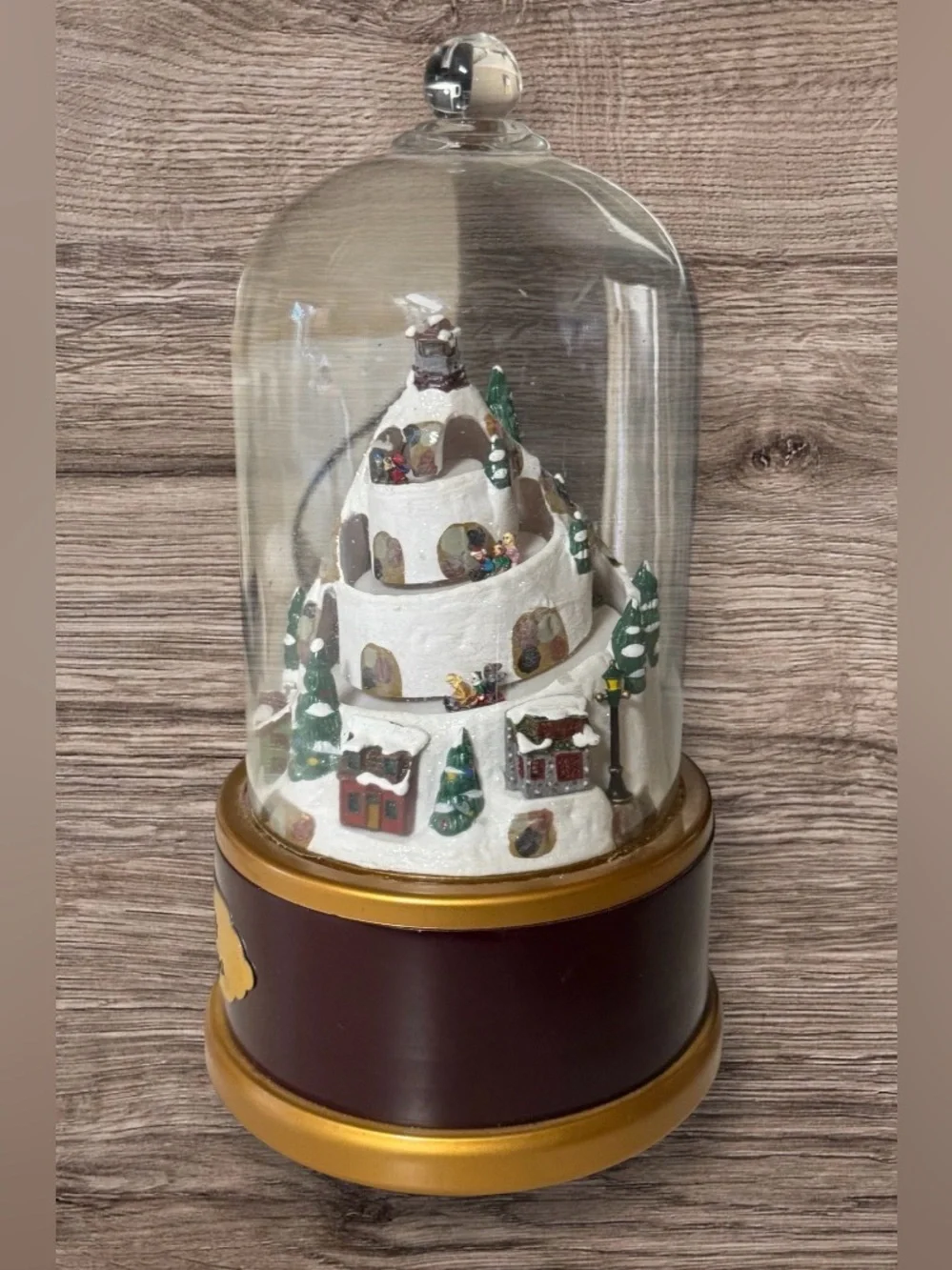 Cracker Barrel  Musical Christmas Cloche 30 Songs Nice Cond